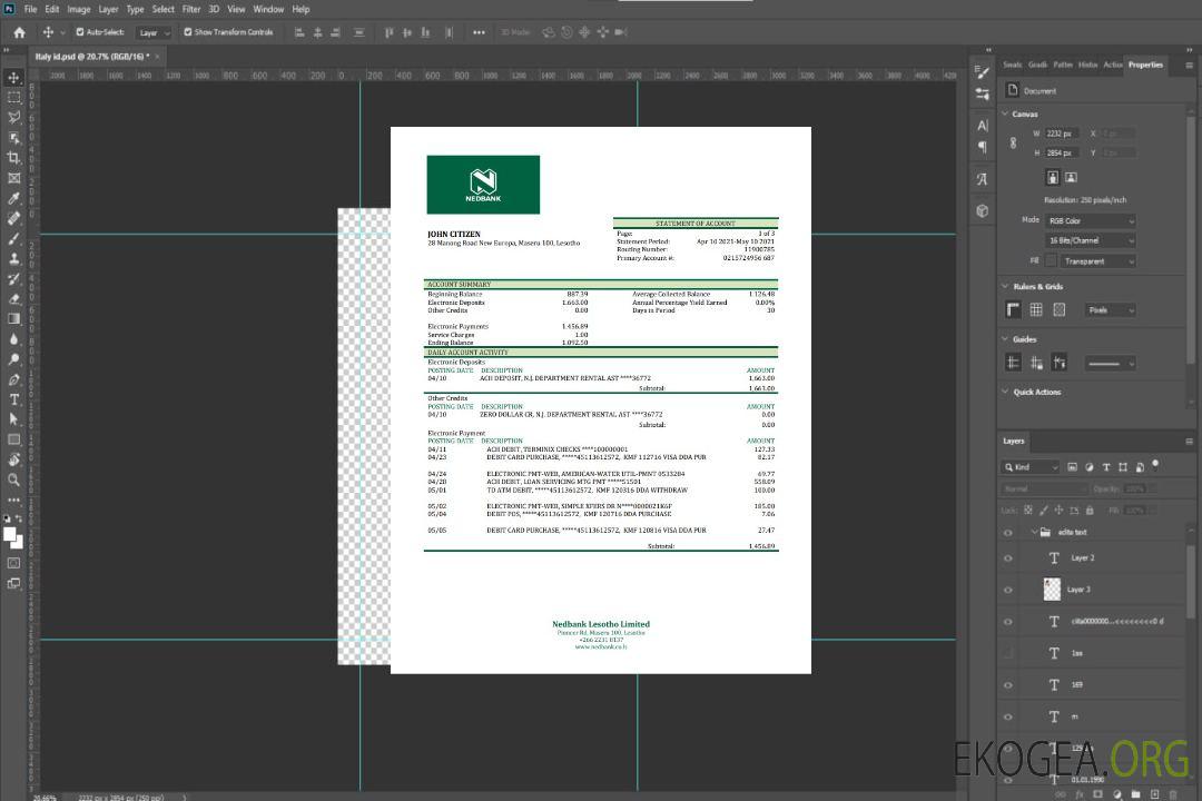 Déclaration du Lesotho Nedbaank template Déclaration du Lesotho Nedbaank template